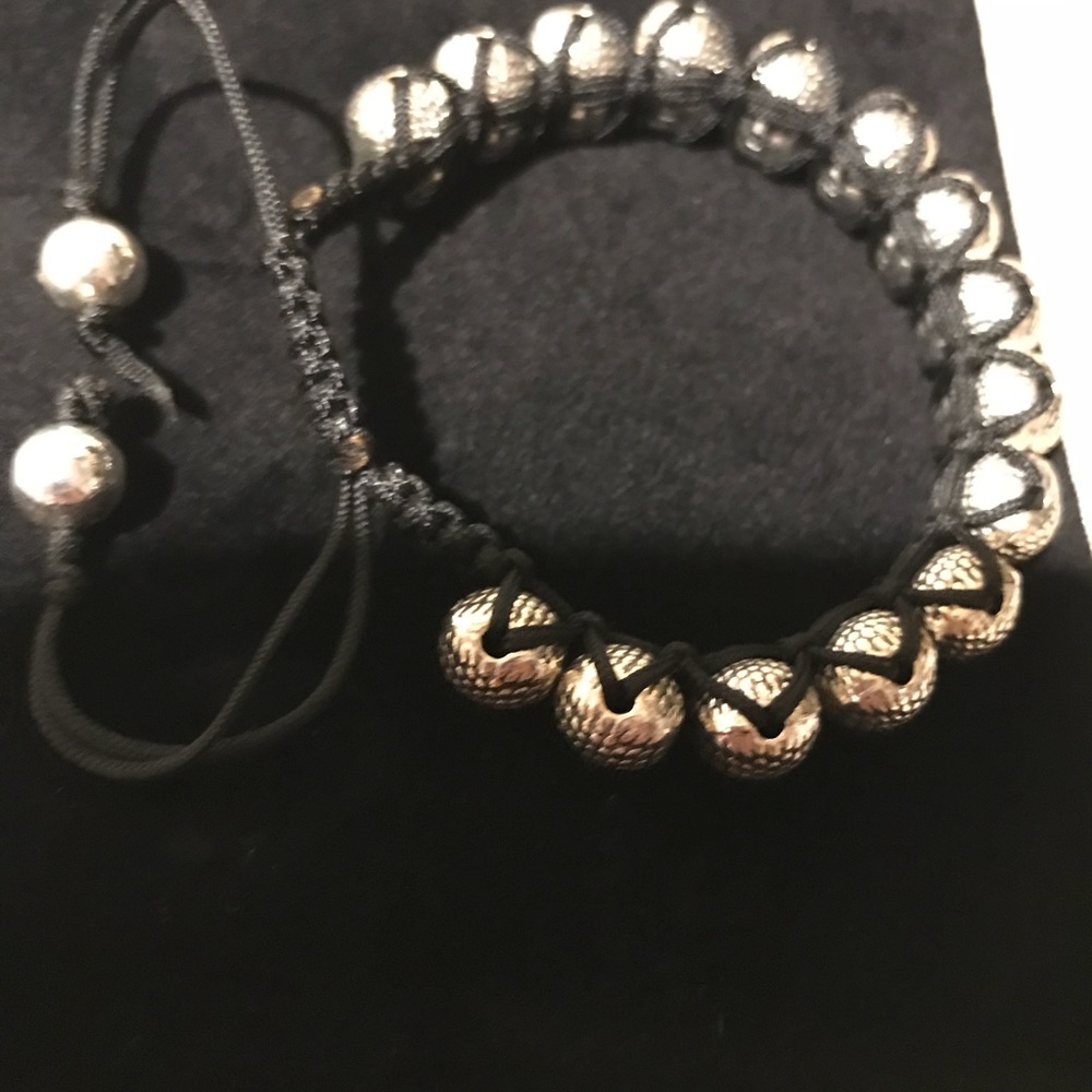 MEN’S HEAVY SILVER HEM BUDDHA BRACELET ~New - Picture 7 of 8